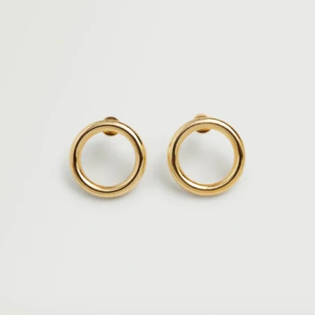Embossed hoop earrings