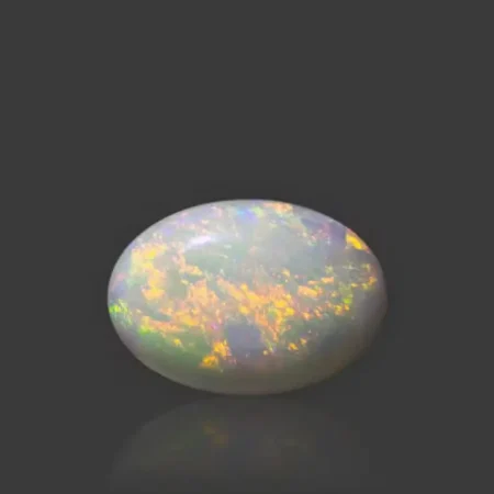 White Opal With Fire - 4.11 Carat