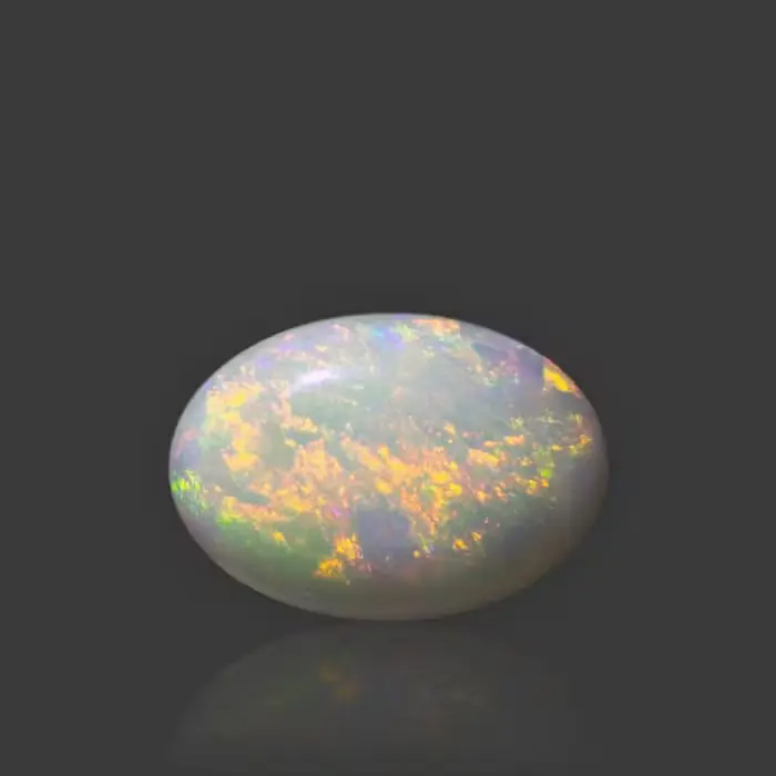 White Opal With Fire - 4.11 Carat