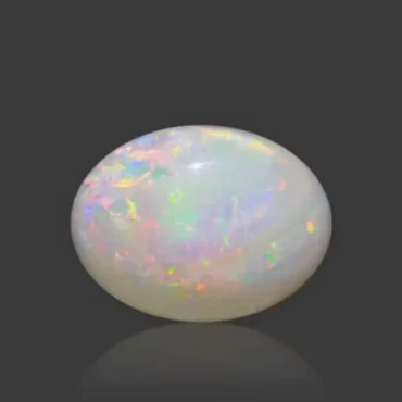 White Opal With Fire - 7.62 Carat