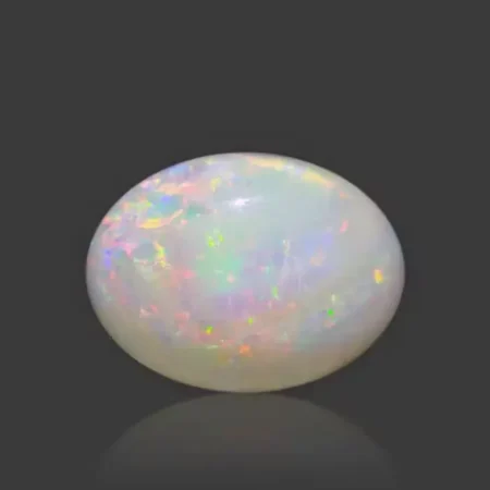 White Opal With Fire - 7.62 Carat