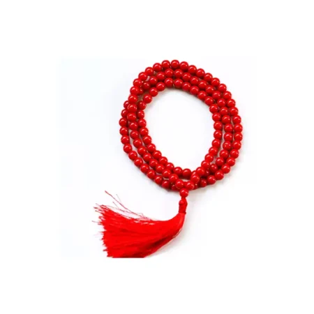Red Coral Beads Mala